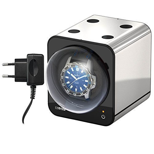 Boxy Fancy Brick Uhrenbeweger - Farbe PLATIN - mit Netzadapter - von BECO Technic - MODULARES SYSTEM - Power Sharing Technologie - Programmierbar - Qualitativ hochwertig Boxy Fancy Brick Uhrenbeweger - Farbe PLATIN - mit Netzadapter - von BECO Technic - MODULARES SYSTEM - Power Sharing Technologie - Programmierbar - Qualitativ hochwertig