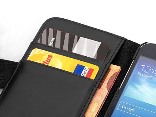 Cadorabo  Premium       Book Style Funda Estilo Cartera para LG Google Nexus 4  en   xido de Negro