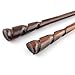Evolatree - Pair Of Hand Carved Wide Cut Spiral Sono Wood High Gloss Hair Chopsticks - 7.5"