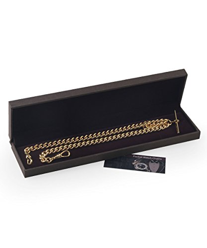 Gold Plated Double Albert Heavy Weight Pocket Watch 14