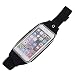 Produktbild Fenrad® Sport Elastische Bauchtasche / Hüfttasche/ Lauftasche / Running Belts /Laufgürtel mit Kopfhörer Wagenheber - Passt Apple iPhone 6 Plus/ 6s Plus 5.5", Samsung Galaxy S6 Edge und PlusMeisten Smartphones (5.5-6 Zoll), Taillen Perfekt für Radfahren, Wanderung, Spazierung, Laufen, Reiten Fahrräder, Fitness, Sport, Freizeit und Reiseaktivitäten - Schwarz