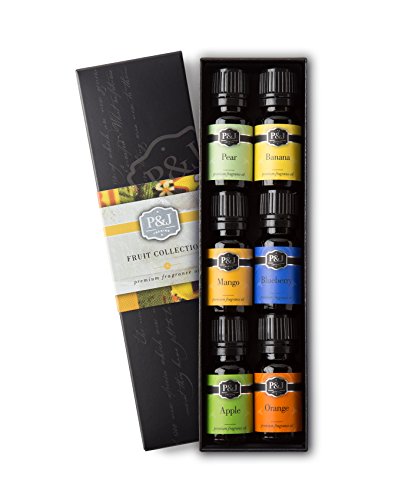 Fruit Set of 6 Premium Grade Fragrance Oils - Orange