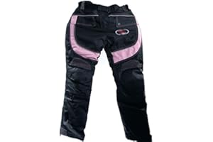 RKsports Kids Supersport Motorbike Motorcycle Textile Trousers Black Waterproof Windproof