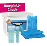 Wassertest Set für die selbstständige Probenahme an einer Entnahmestelle Ihrer Wahl, inkl. Kühlbox für den sicheren Versand der Probe. Anschließende Trinkwasseranalyse im spezialisierten Labor.