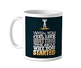 TIED RIBBONS Inspirational Quotes Printed Ceramic Coffee Mug (White)