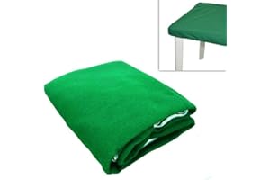 GENERIC Panno Verde da Tavolo Rettangolare 140x180 cm, Tappeto in Tessuto per Giochi da Tavolo di Carte, Blackjack, Poker Texas Hold'em, Scopa, Scala 40, Ramino, Dadi, Copritavolo, Giochi di Società
