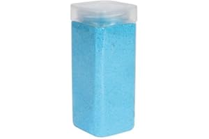 1Buy UK 800g tub of Coloured Natural Decorative Sand Craft Pebbles Table Decoration Pot Vase Fillers Garden Weddings Rocks Aquarium Art Ceremony Florist Candle (Turquoise)