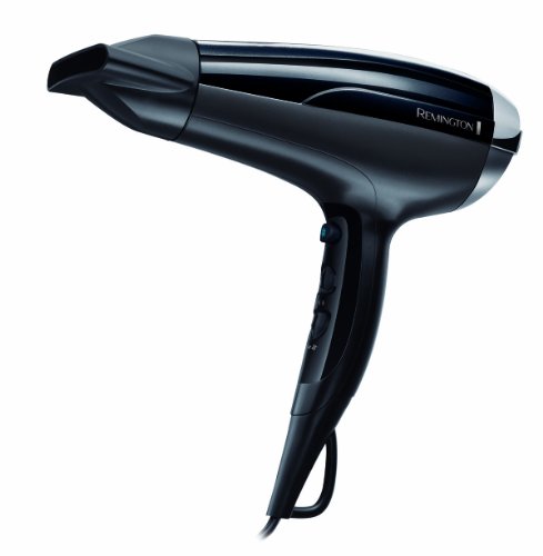 Remington D5215 - Secador iónico con concentrador, difusor, 2300 W, color negro