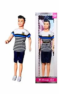 Shree Shyam Store, Ken Fashionitas Handsome Playing Boy Heavy Plastic Body Movable Hand Play Children, Girls & Boys (Pack 1) Size 30 cm