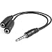 Produktbild Kabel Klinke männlich auf 3,5 mm Klinkenstecker weiblich M/2 F Stereo M/doppelt Ehering H 48/72H felixmania®