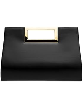 CASPAR TA408 elegante Damen XL Clutch Tasche / Abendtasche / Umhängetasche mit langer Kette