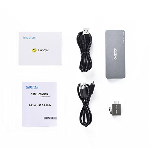 USB C Hub CHOETECH USB 3.0 4 Port Hubmit BC 1.2 Charging und USB C Adapter für USB Type C Geräte 2016/2017 MacBook Pro, MacBook 12”, MacBook Air und Andere - 7