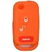 KMH Silicone Key Cover for Mahindra Bolero 3 Button Flip Key (Orange) RS.199.00