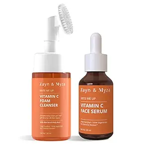 ZM Zayn & Myza Vitamin C Foaming Face Wash & Face Serum For Men And Women (Combo Of 2)