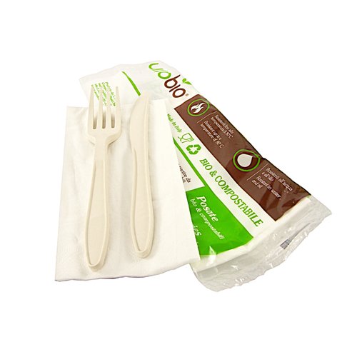 SET BIS posate biodegradabili e compostabili MATER-BI - 200pz