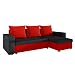 Produktbild Ecksofa Top! Sofa Eckcouch Couch! mit Schlaffunktion und 2 Bettkasten! Ottomane Universal, L-Form Schlafsofa Farbauswahl (07. Sitzfläche, Rückenlehne, Seiten: Alova 04; Korpus, Kissen: Alova 46)