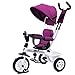 Produktbild BLWX - Kinder Dreirad Fahrrad Baby Fahrrad 1-3-5 Jahre alt Kinderwagen Trolley leichte Wagen Kinderwagen (Farbe : Purple)