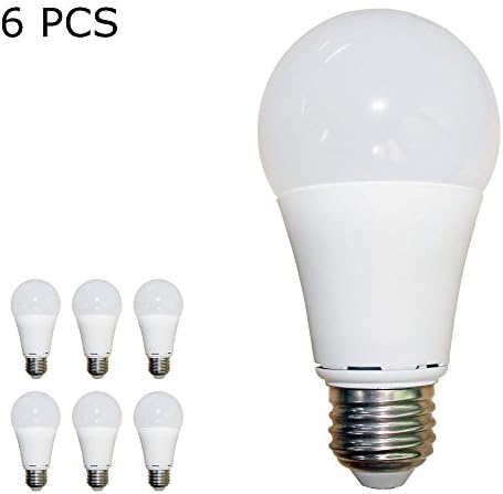 Screw Bulb LED E27 10W Daylight White , 70W Incandescent Equivalent ,Super Bright 1050 Lunens AC 220-240V , Non-dimmable , Pack of 6