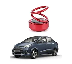 PRIKNIK Solar Energy Rotating Car Perfume with Long Lasting Organic Fragrance, Feel-Good Premium Car Air freshener Compatible with Hyundai Xcent