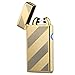 Produktbild QIMAOO Köper Elektronisches Feuerzeug Lichtbogen USB Zigarettenanzünder Dual flammenloses lighter Aufladbar (Gold)