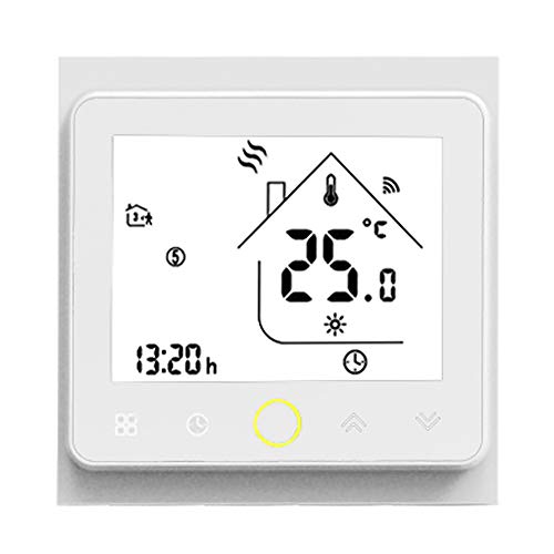 Preisvergleich Produktbild JY Intelligenter Thermostat mit, WiFi-Thermostat-Temperaturregler Wasserheizung Fußbodenheizung Wasser Gas Boiler mit Echo Google Inkl