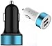 Produktbild Vanda - 3, 1Amps/15,5 W Dual USB Auto Ladegerät [Schwarz] 2,1 A/10,5 Watt + 1, 0a/5 watts Universal Anschlüsse, SMART Netzteil für Apple iPad Air/4/3/2, iPhone 5S/5C/5/4S/4/3GS, iPod, Samsung Galaxy Tab 3/2, Note 3/2, S 4/3/2, Motorola Droid Maxx Rarz, Nokia, HTC, Kindle Fire HD, Android, Blackberry & Fenster Phones & Tablets, PSP, GPS, MP3/MP4, Kameras, Bluetooth Lautsprecher/Kopfhörer, Akku Cases, Leistung Banks & die meisten USB2, 0/USB3, 0 Stromgeräten. Tragbares Ladegerät für Zigarettenanzünder, doppelte Handy Reise Ladegerät 12 V Eingang - 5 V Ausgang. (schwarz 3,1 A/15,5 W)