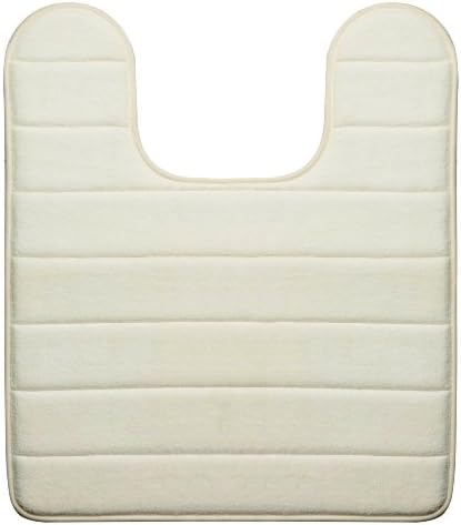 Microfibre Memory Foam Pedestal Mat 50cm x 50cm - Cream