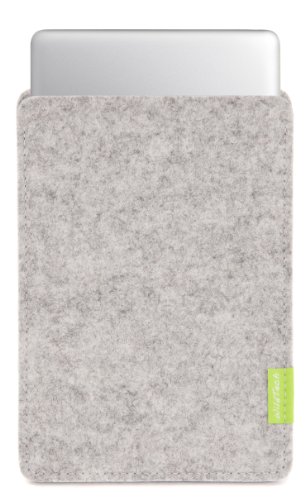 WildTech Sleeve für Apple MacBook Air 13" Filz Hülle Tasche Case Cover - 17 Farben (Handmade in Germany) - Hellgrau