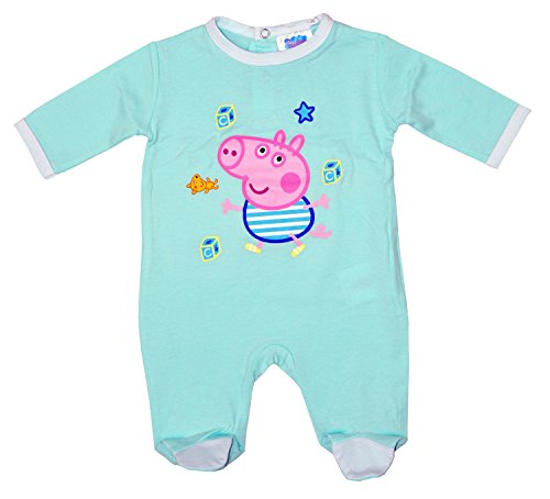 Baby Boys Peppa Pig GEORGE Pig All in One Cotton Romper Suit sizes from 1 to 9 Months