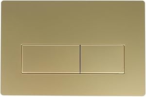 XINSENYUE Toilet Flush Plate Kits, Toilet Dual Flush Button Replacement, Compatible with Geberit UP300, UP320 Water Tanks, Compatible with Sigma01, Sigma20, Sigma30, Sigma50 (Golden)