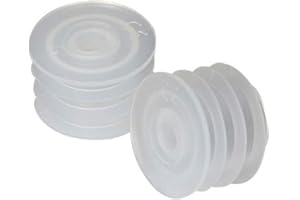 Apothecary Products Oral Syringe Adapter Plugs | Compatible with 3, 4, 6, 8 Oz Oval | 22 mm | Pack of 50