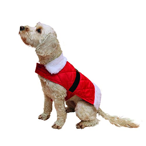 Rosewood Christmas Novelty Santa Coat for Dogs, Medium Dog Gadgets Store