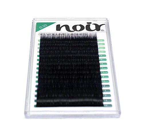 Noir 2.0® 3D MIX TRAY Extreme Volume Lashes 0.10 Individual Eyelash Extensions Semi-Permanent (0.10 C CURL MIX TRAY)