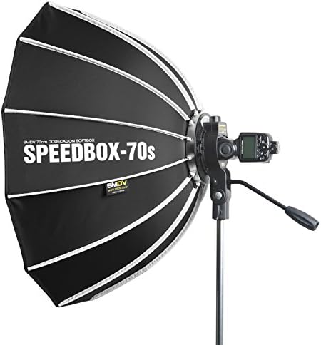 Smdv firefly pro beauty soft-box diffuser (light area of 40 cm, for flash devices,&nbsp;black and red)