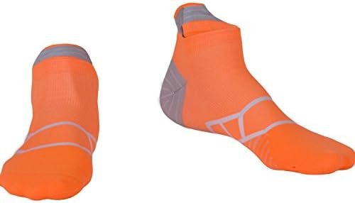 Fracer Men's Single Tab Low Cut Training Socks Light Orange