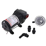 Druck aus: 17 PSI / 1,2 BAR perfk Wasserpumpe Membranpumpe 24v 10.5lpm Selbstansaugende Wasserdruck Membranpumpe Für Boot Marine RV