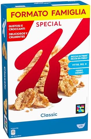 Kellogg's Special K | Gusto Classico | Croccanti Fiocchi Multicereali | con Riso, Frumento Integrale e Orzo | Formato Famiglia | Confezione Singola da 550g (1 x 550g)