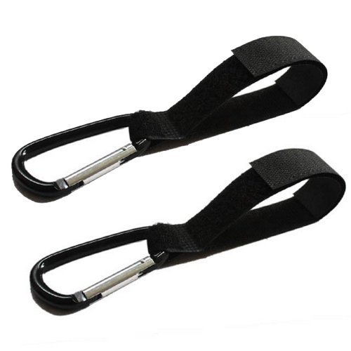 2x Buggy Mama Clip Hacken Kinderwagen Shopping Täschen Taschen Hacken Halterung - 8