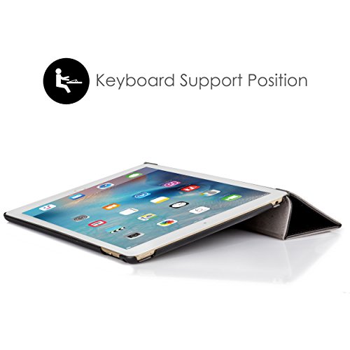 Forefront Cases® Apple iPad Pro 9.7 A1673 (Veröffentlicht März 2016) Leder Hülle Schutzhülle Tasche Smart Case Cover Stand – Rundum-Geräteschutz und intelligente Auto Schlaf / Wach Funktion – inkl. Eingabestift - 8