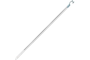 KUNXING Ziehhaken Stockhaken für Oberlichter - Stange mit Haken, Dachfenster Stange zum Öffnen, Fenstergriff Verlängerung, 3-teilige Aluminiumstange, 96CM Gesamtlänge, Leicht und Stabil, Einfache Installation