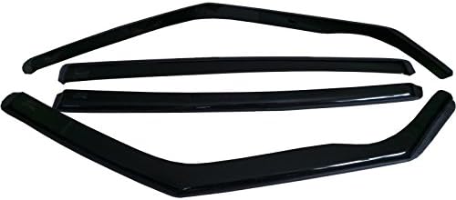 Heko 28617 Wind deflectors - 4 pcs FRONT and REAR, Acrylic glass - Transparent anthracite, New