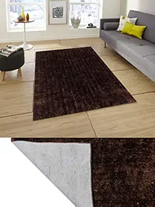 HOMERICA Carpet for Home Living Room, Anti-Skid Rubber Back, Washable, Non Crackable (Coco, Medium 3X5 FEET)