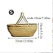 Produktbild PORCN Natürliche Bambus Wäschekorb Picknick Cesta Obstkörbe Küche Lagerung Gemüse Cestas Geschenk Cesto De Roupa Organizer