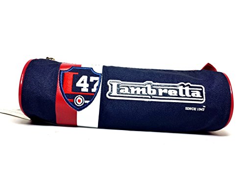 Preisvergleich Produktbild Mäppchen Lambretta blau Koffer Schule-Farben Reißverschluss