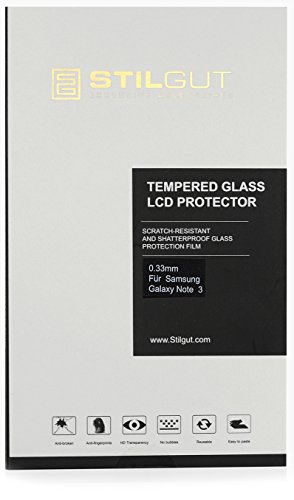 StilGut – Displayschutzfolie Panzerglas für Samsung Galaxy Note 3 N9005 - 3