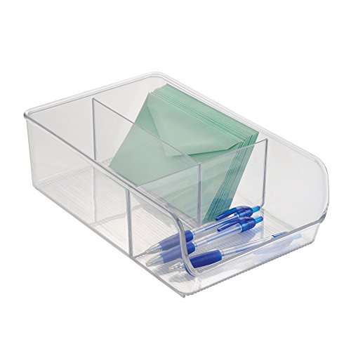 InterDesign Linus Aufbewahrungsbehälter für Küche, Kühlschrank, Gefrierschrank – 3 Fächer, Durchsichtig - 5
