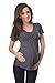 Comfortable 2in1 Maternity and Nursing Top Tunic Size 8 10 12 14 16 18 Variety of Colours 7042 (UK 10, Graphite)