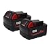 Produktbild 18V 5.5Ah Werkzeug Batterie Ersatz Milwaukee Akku 18V Li-ion Kompatibel mit Milwaukee M18 M18B XC 48-11-1815 48-11-1820 48-11-1850 2601 2610 2611 2620 2630 2650 6000mAh 2 Stück
