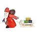 Produktbild Dregeno 154/008 Weihnachtsmannfigur, Holz, Schlitten, 11.0 x 5.0 x 4.0 cm