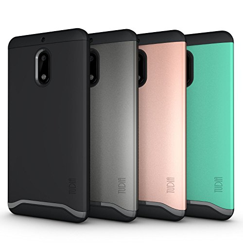 Nokia 6 Funda  Caja protectora TUDIA MERGE TAREA PESADA Protecci  n EXTREME de doble capa para Nokia 6  Oro Rosa 